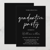 Invitation Classe de fin d'études secondaires de 2025, Gradua (Devant / Derrière)