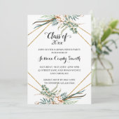 Invitation Classe de géométrie Boho de verdure 2019 (Debout devant)