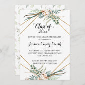 Invitation Classe de géométrie Boho de verdure 2019 (Devant / Derrière)