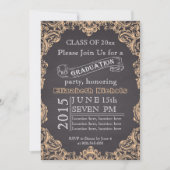 Invitation Classe de graduation 2015 de la pêche en tableau n (Devant)