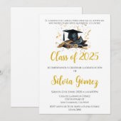Invitation Classe de graduation 2025 (Devant / Derrière)