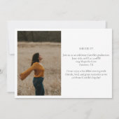 Invitation Classe de graduation de classe 2025 Partie (Dos)