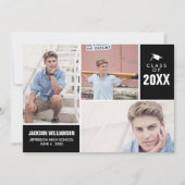 Invitation Classe de Graduation Moderne de 20XX Photo Collage (Devant)