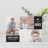 Invitation Classe de Graduation Moderne de 20XX Photo Collage (Debout devant)