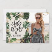 Invitation Classe de graduation tropicale de 2022 photo moder (Devant)
