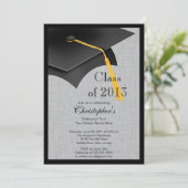 Invitation Classe de la Black Grad Casquette Grad Party 2013 (Debout devant)