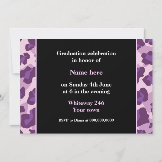 Invitation Classe de leopard 2015 (Dos)