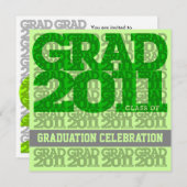 Invitation Classe de l'invitation 2011 de fête de remise des (Devant / Derrière)