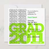 Invitation Classe de l'invitation 2011 de fête de remise des (Dos)