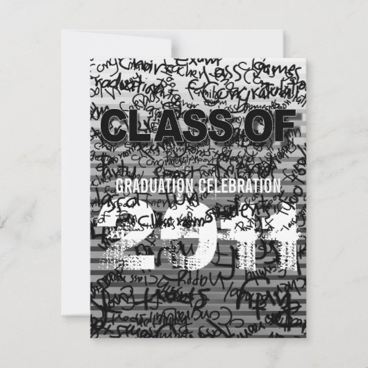 Invitation Classe de l'invitation 2011 d'obtention du diplôme (Devant)
