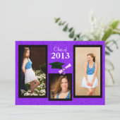 Invitation Classe de l'invitation à obtenir un diplôme de fin (Debout devant)