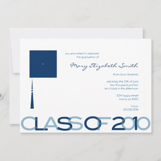 Invitation Classe de l'invitation de diplômés 2010 (Devant)