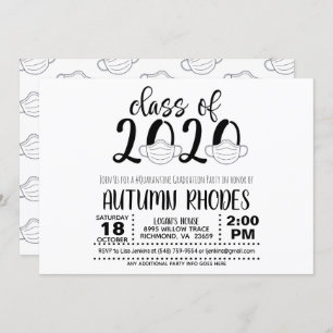 Invitation Classe de l'invitation de fin d'études de 2020 - M