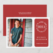 Invitation Classe de l'invitation de la Fête de la remise des (Devant / Derrière)