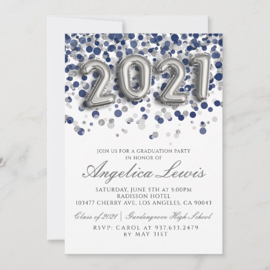 Invitation Classe de l'invitation de la Fête des diplômés de (Devant)