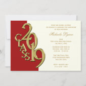Invitation Classe de l'ivoire rouge or 2019 (Devant)