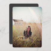 INVITATION CLASSE DE MERCI PHOTO DE DIPLÔME 2016 (Devant / Derrière)