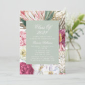 Invitation Classe de photo florale 2022 aquarelle (Debout devant)