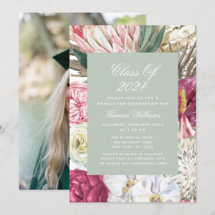 Invitation Classe de photo florale 2022 aquarelle