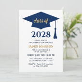 Invitation Classe de PHOTO moderne de 2025 Graduation Party (Debout devant)