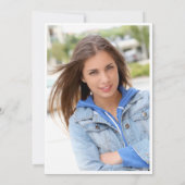 Invitation Classe de PHOTO moderne de 2025 Graduation Party (Dos)