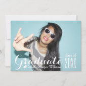 Invitation Classe de photographie de cool de la Typographie d (Devant)