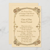 Invitation classe de prom (Devant / Derrière)