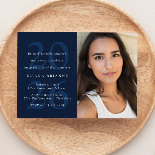 Invitation Classe de remise de diplômes photo classique 2023