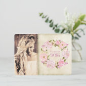 Invitation Classe de Rose vintage de 2015 (Debout devant)