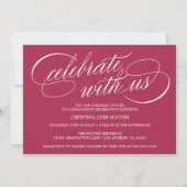 INVITATION CLASSE DE SCRIPT ÉLÉGANTE DE DIPLÔME PHOTO 2025 (Dos)