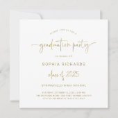 Invitation Classe de script moderne de 2025 Photo Graduation  (Devant)