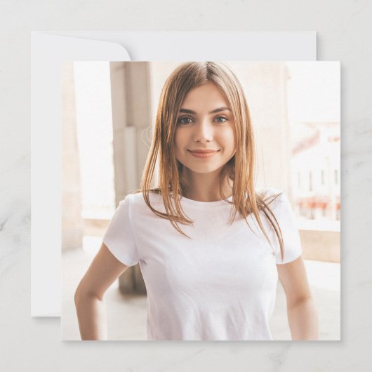 Invitation Classe de script moderne de 2025 Photo Graduation (Dos)