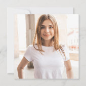 Invitation Classe de script moderne de 2025 Photo Graduation (Dos)