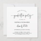 Invitation Classe de script moderne de 2025 Photo Graduation (Devant)