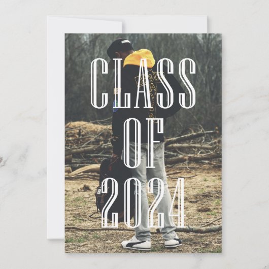 Invitation Classe de superposition de la typographie moderne  (Devant)