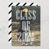 Invitation Classe de superposition de la typographie moderne  (Devant / Derrière)