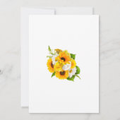 Invitation Classe de tournesol jaune de 2021 Graduation Party (Dos)