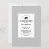 Invitation CLASSE D'Études Modernes DE 2021 Typographie Photo (Dos)