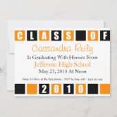 Invitation Classe D'Invitation 2010 (Boîtes Noires / Oranges) (Devant)