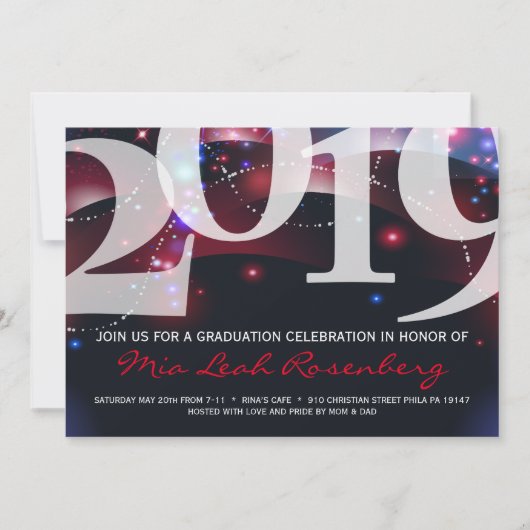 Invitation Classe d'invitation de graduation de 2019 (Devant)