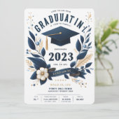 Invitation Classe d'invitation de graduation de photo vertica (Debout devant)