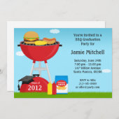 Invitation Classe d'invitation de partie de BBQ d'obtention (Devant / Derrière)