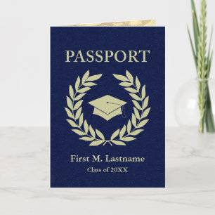 Invitation classe d'invitation de passeport de graduation 20X