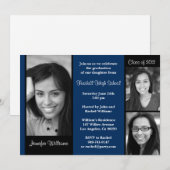 Invitation Classe d'invitation d'obtention du diplôme de 2012 (Devant / Derrière)