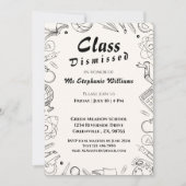 Invitation Classe Dissoute Fête de Retraite d'un Professeur d (Devant)