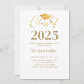 Invitation Classe d'or de 2025, Graduation minimale (Devant)