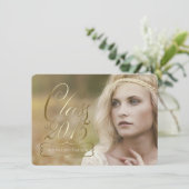 Invitation Classe d'or des filles de 2015 Graduation (Debout devant)