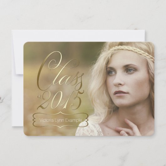 Invitation Classe d'or des filles de 2015 Graduation (Devant)