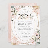 Invitation Classe d'or rose pâle 2021 (Devant / Derrière)