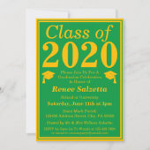 Invitation Classe d'or vert de 2024 Graduation Photo (Devant)